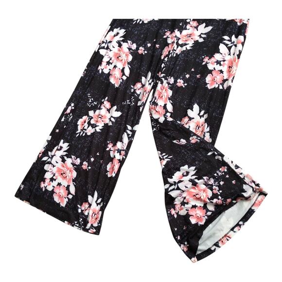 AROLINA Womens Size XXXL Pull On Floral Boho Print Wide Leg Pants 30.5" Inseam - Picture 5 of 6
